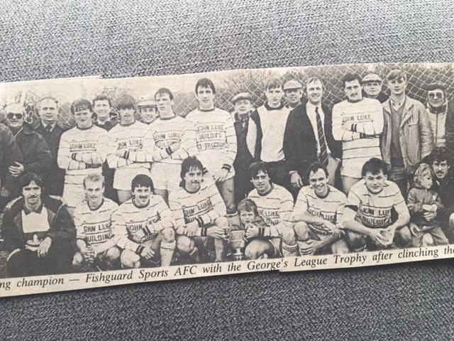 Fishguard Sports were crowned First Division Champions in 1986-87 season 
